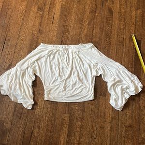 Free People Bell Sleeve V-Front Peek-a-boo Opening